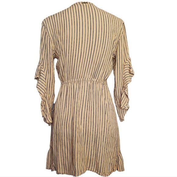 Billabong Love Light Striped Mini Babydoll Dress Earth S - Picture 4 of 6